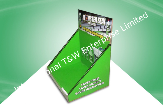 주문 차 부속품을 위한 녹색 재상할 수 있는 마분지 싱크대 전시 online manufacture