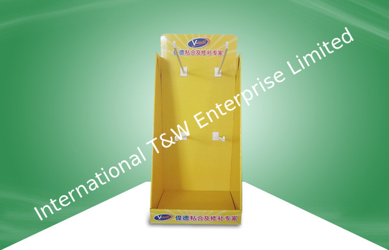 주문 Adhensive 마분지 전시 상자를 거는 노란 마분지 싱크대 전시 online manufacture