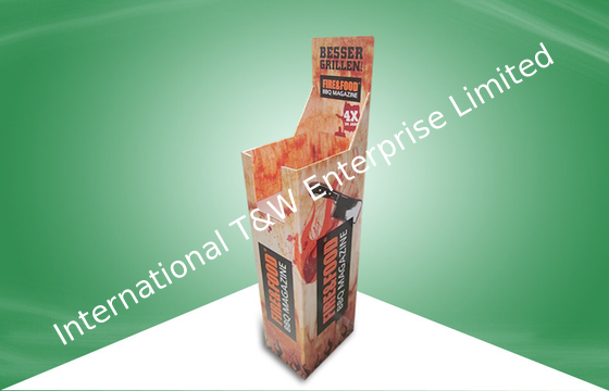 주문 음식 잡지 마분지 서류상 재생 용기를 승진시키는 광택 있는 하치장 궤 전시 online manufacture