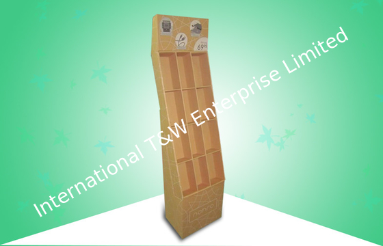주문 자연적인 Eco 친절한 Kraft 마분지 진열대 전자 품목을 승진시키는 12의 세포 online manufacture