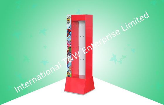 주문 빨간 Pos 마분지 전시, 오래 견딘 자유로운 서 있는 마분지 걸이 전시 online manufacture
