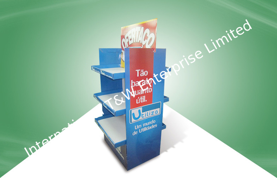 주문 POS 마분지 전시를 서 있는 지면 online manufacture