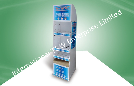 주문 진공 컵을 위한 관례 조정가능한 선반 마분지 진열대, 4C 인쇄 online manufacture