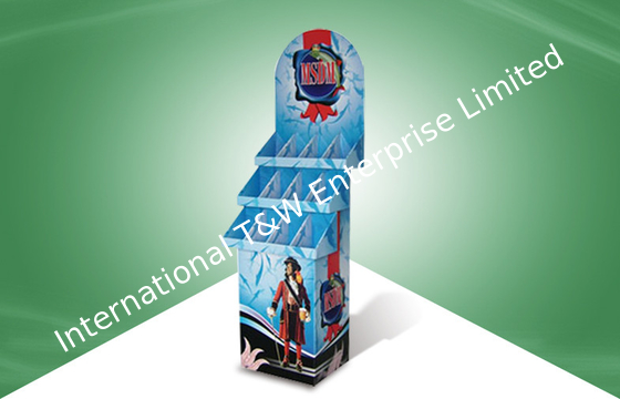 주문 선전용 상점 제품 지면 서 있는 화면 장치, 마분지 포도주 화면 장치 online manufacture