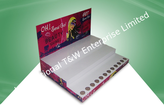 주문 마분지 화장품을 위한 반대 진열대 마분지 싱크대 전시 online manufacture