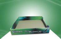 POS 선물 장난감을 위한 OEM 녹색 PDQ 쟁반 싱크대 마분지 전시 상자