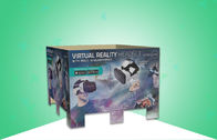 표준 사이즈 물결 모양 깔판 전시, 3D VR 헤드폰을 승진시키는 마분지 진열대