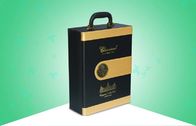 중류/고귀한 종이 포장 상자는, 나무로 되는 선물 상자 황금 우단 효력을 가진 와인을 마십니다