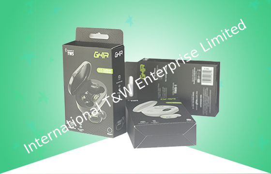 주문 이어폰을 위한 장소 UV 매트 엷은 조각 모양 종이 카드보드 박스 online manufacture