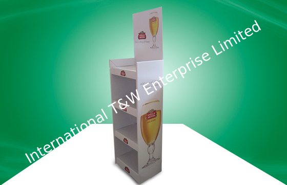 주문 맥주, 광택 있는 Limination를 위한 4개의 선반 Pos 마분지 전시 online manufacture