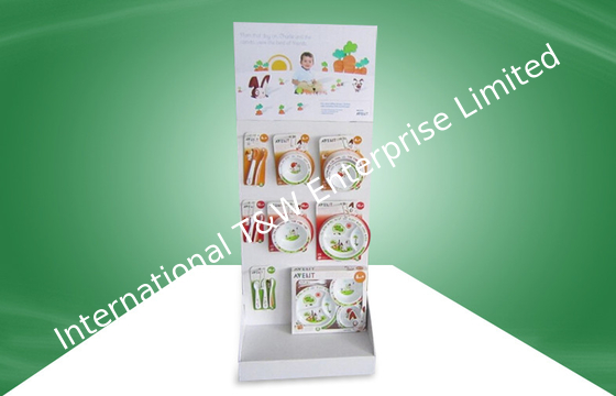 주문 걸이를 가진 식기류 마분지 진열대, 주문 마분지 지면 전시  online manufacture