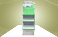 건강 관리 제품을 위한 녹색 마분지 진열대 조정가능한 선반