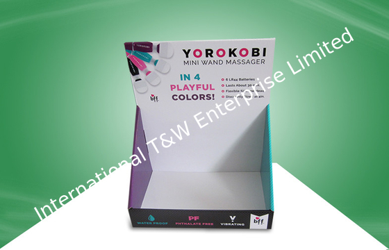 주문 재상할 수 있는 마분지 싱크대 진열대 Foldable UV 코팅 online manufacture