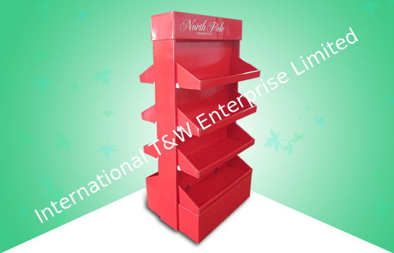 좋은 가격 4개는 POP 마분지 전시, 재생한 마분지 소매 전시를 미룹니다 온라인으로