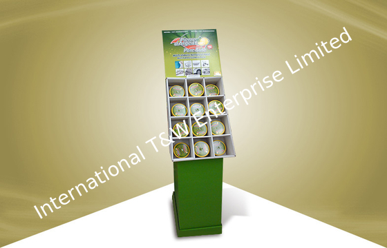 좋은 가격 녹색 대중 음악 마분지 전시, Househeld Freshener를 위한 마분지 선반설치 전시 온라인으로