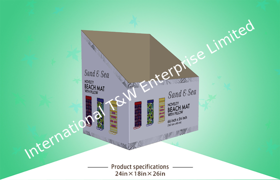 좋은 가격 Retail Cardboard Beach Towel Dump Bin Display Eco - Friendly Material With Glossy Lamination 온라인으로